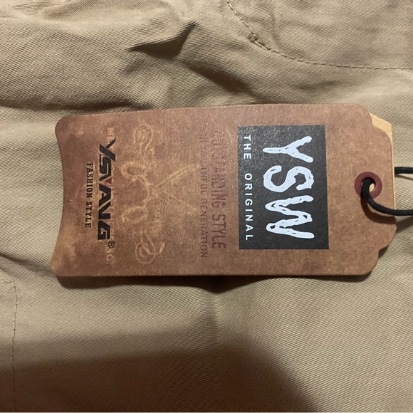 Kids YSW Bundle of cargo pants, tan and green - Picture 3 of 9